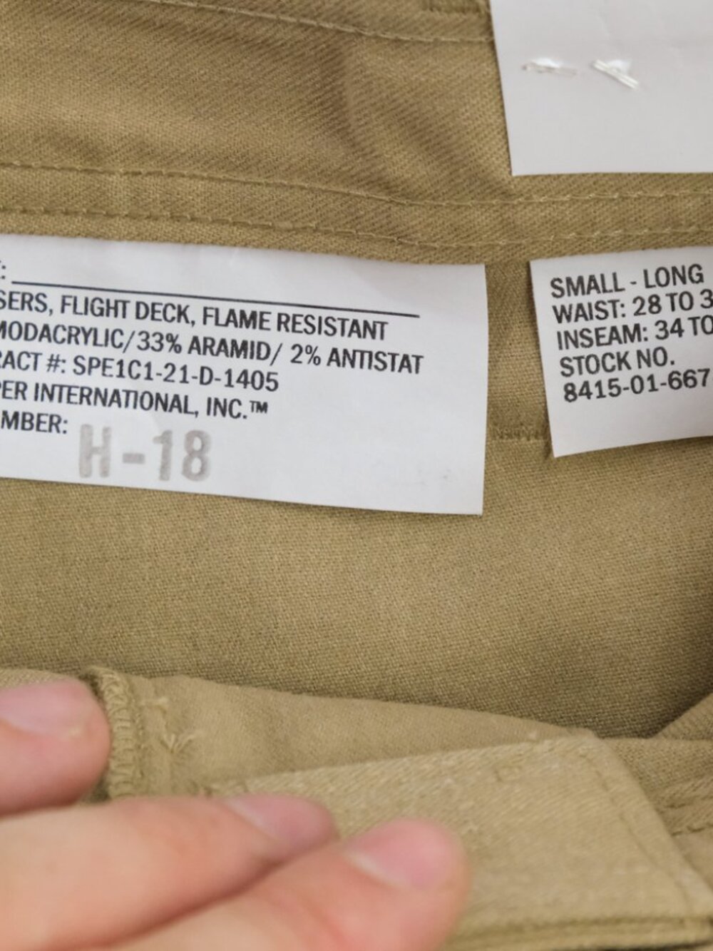 Military Pants Medium Long Flight Flyers Trousers NAVY FR Flame Resistant 30x34 - Picture 6 of 8